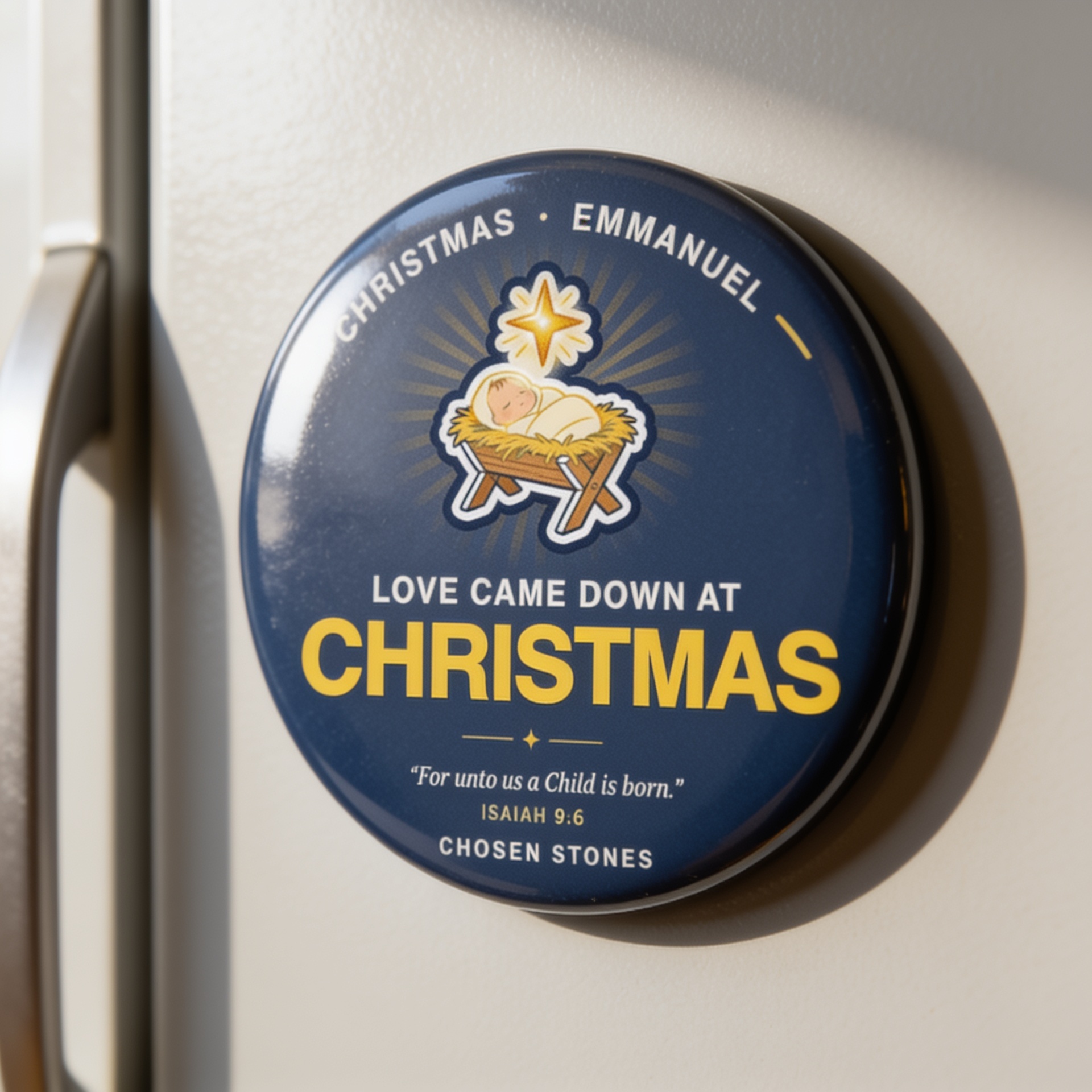 Christmas Magnet — Love Came Down at Christmas (Light)