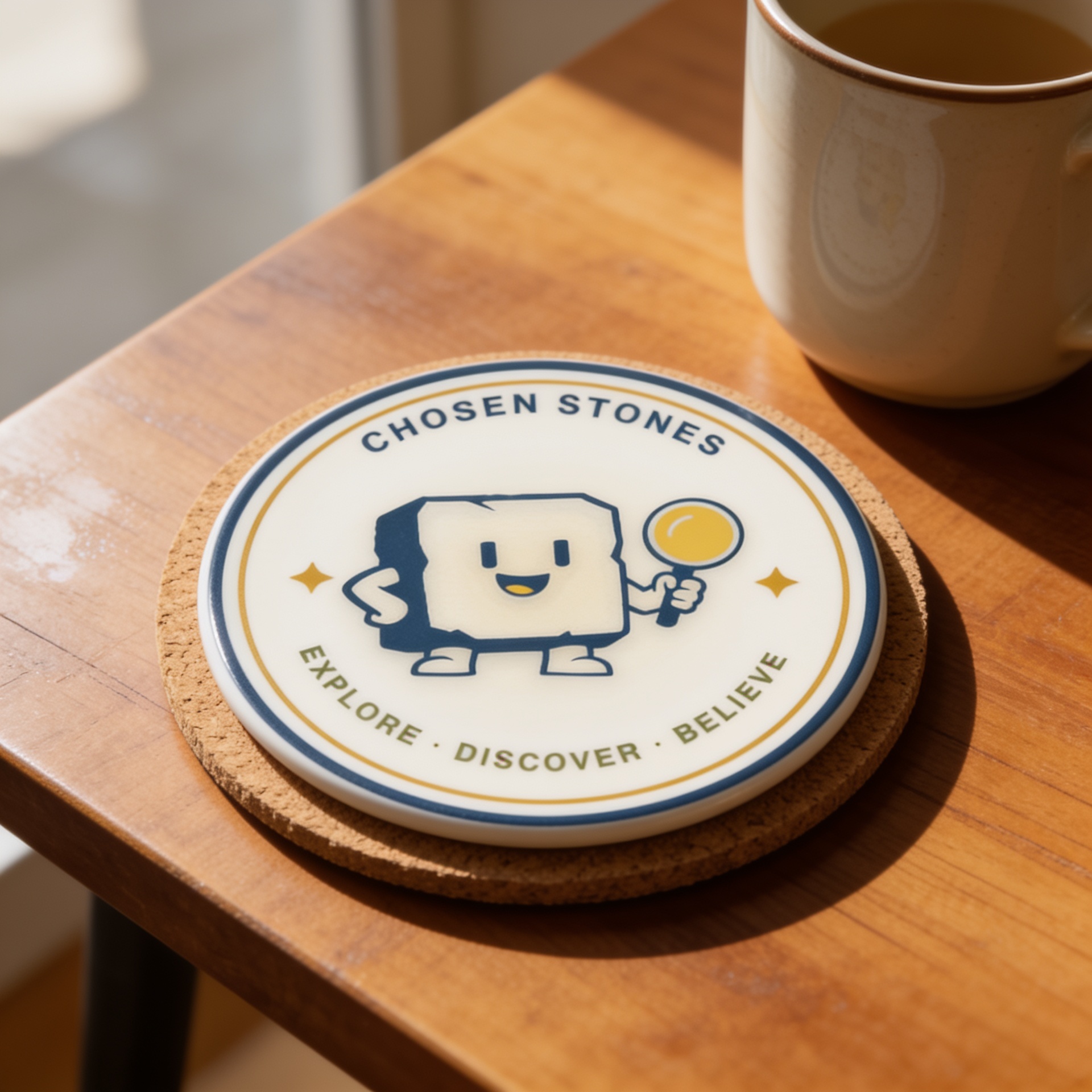 Coaster — Chosen Stones Emblem